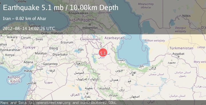Map of NORTHWESTERN IRAN