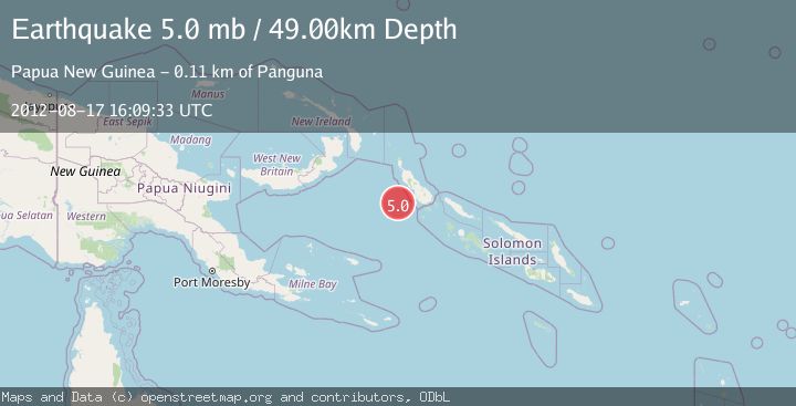 Map of BOUGAINVILLE REGION, P.N.G.