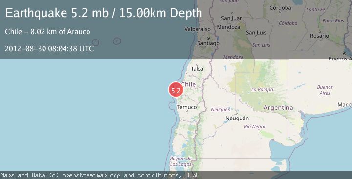 Map of BIO-BIO, CHILE