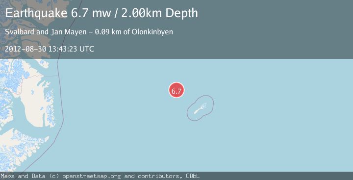 Map of JAN MAYEN ISLAND REGION