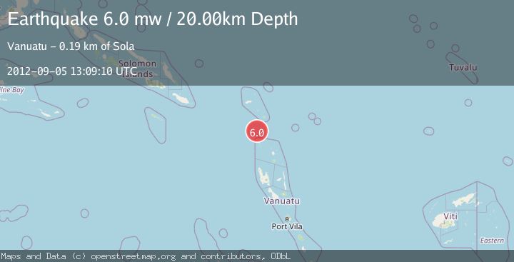 Map of SANTA CRUZ ISLANDS