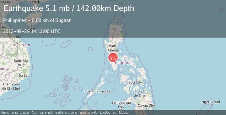 Map of LUZON, PHILIPPINES
