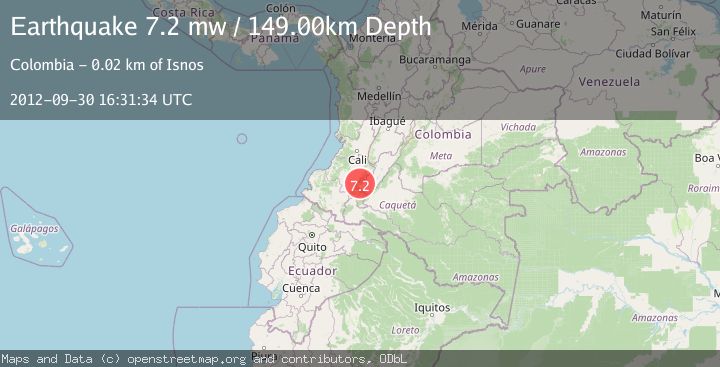 Map of COLOMBIA