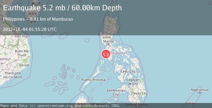 Map of MINDORO, PHILIPPINES