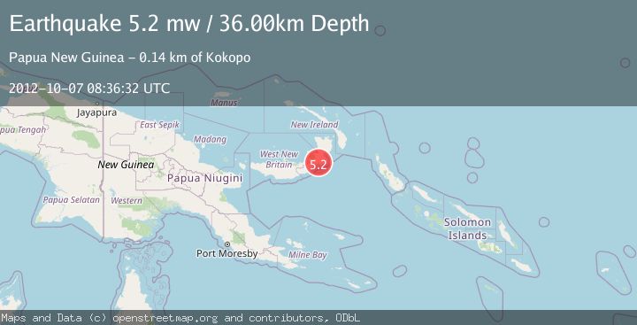 Map of NEW BRITAIN REGION, P.N.G.