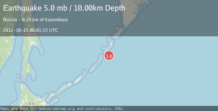Map of KURIL ISLANDS