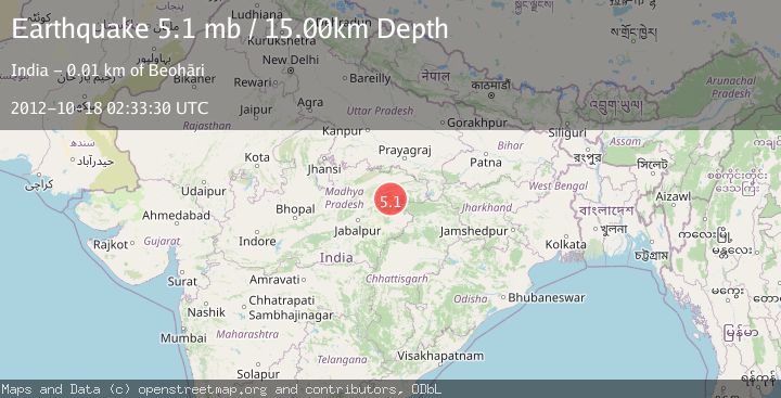 Map of MADHYA PRADESH, INDIA