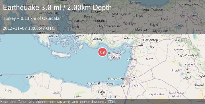 Map of CYPRUS REGION