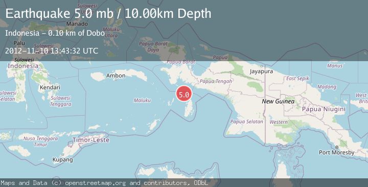 Map of NEAR S COAST OF PAPUA, INDONESIA