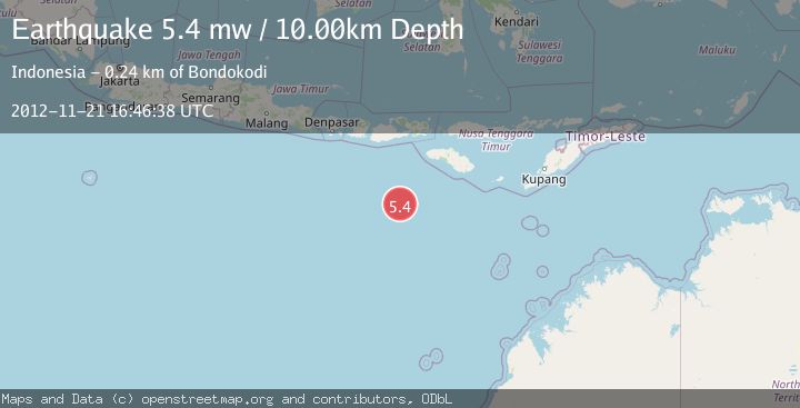 Map of SOUTH OF SUMBAWA, INDONESIA