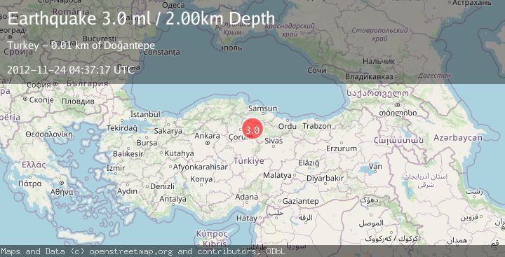 Map of CENTRAL TURKEY