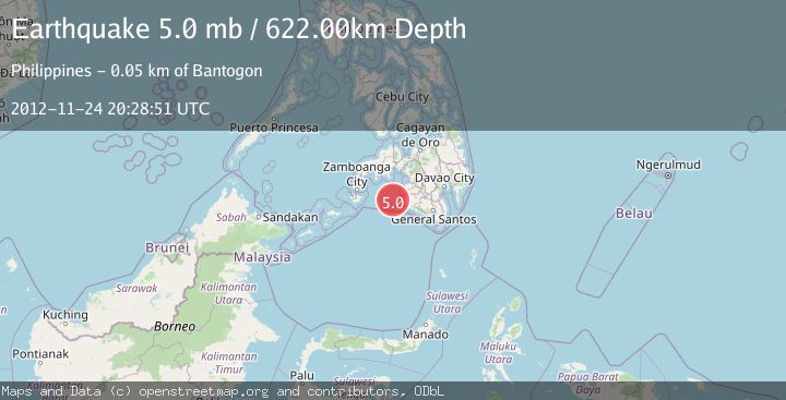 Map of MORO GULF, MINDANAO, PHILIPPINES
