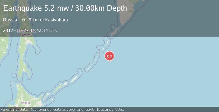Map of KURIL ISLANDS