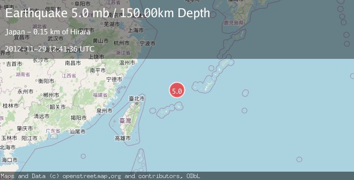 Map of NORTHEAST OF TAIWAN
