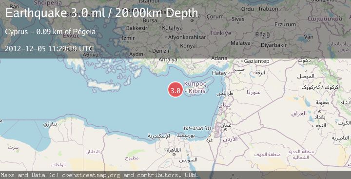 Map of CYPRUS REGION