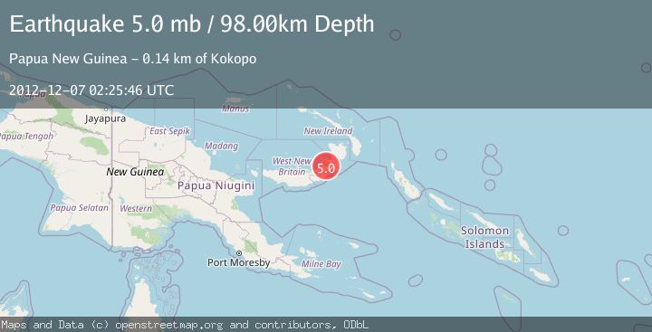Map of NEW BRITAIN REGION, P.N.G.