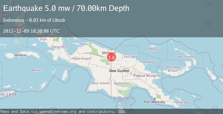 Map of NEW GUINEA, PAPUA NEW GUINEA