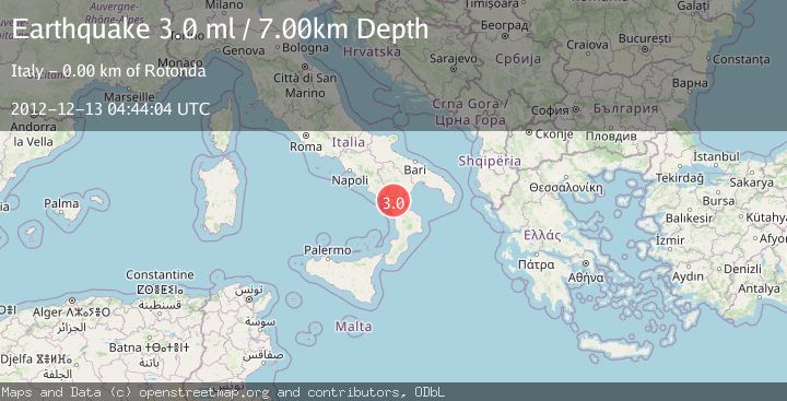 Map of SOUTHERN ITALY