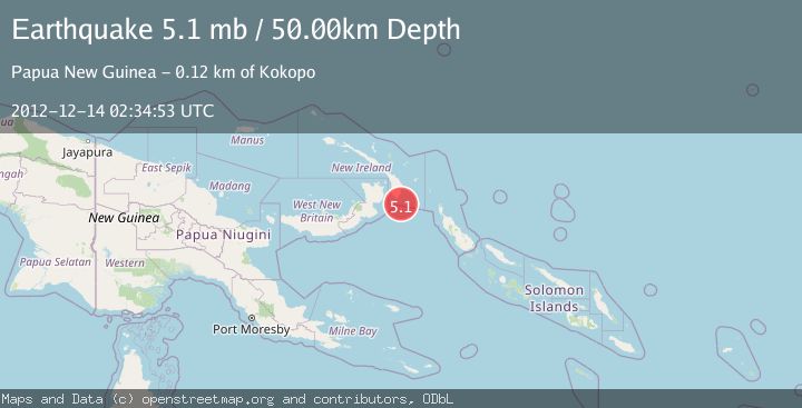 Map of NEW IRELAND REGION, P.N.G.
