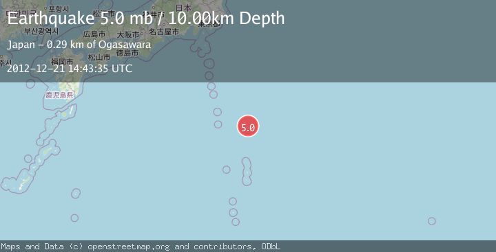 Map of IZU ISLANDS, JAPAN REGION