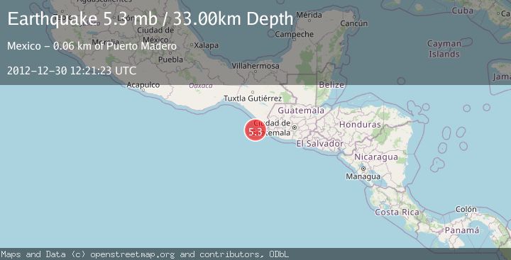 Map of OFFSHORE CHIAPAS, MEXICO