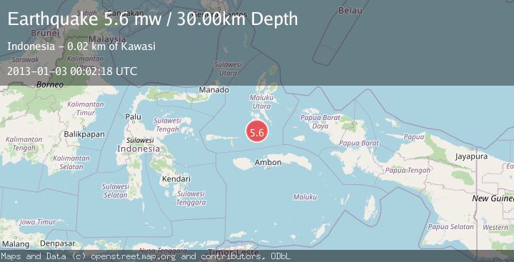 Map of KEPULAUAN OBI, INDONESIA