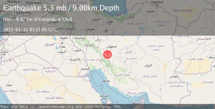 Map of CENTRAL IRAN
