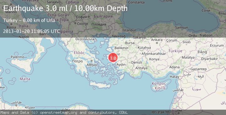 Map of NEAR THE COAST OF WESTERN TURKEY