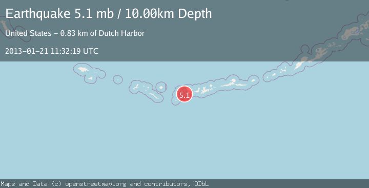 Map of ANDREANOF ISLANDS, ALEUTIAN IS.