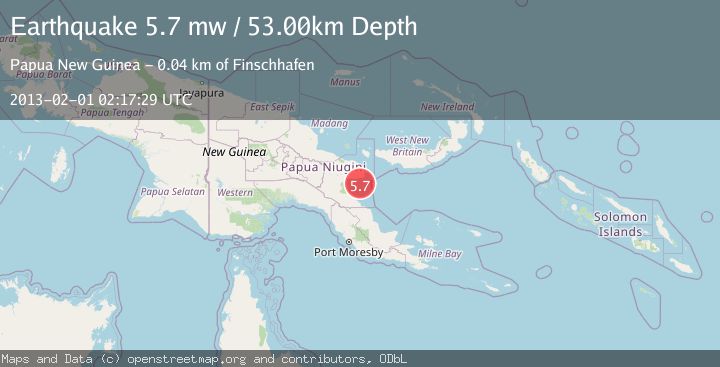 Map of EASTERN NEW GUINEA REG., P.N.G.
