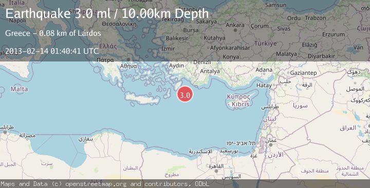 Map of EASTERN MEDITERRANEAN SEA