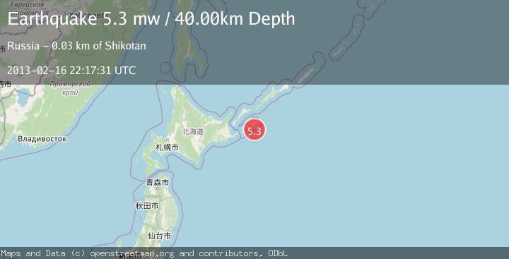 Map of KURIL ISLANDS
