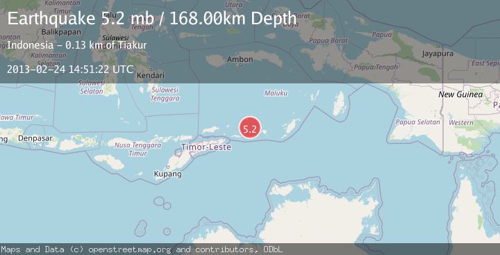 Map of KEPULAUAN BARAT DAYA, INDONESIA