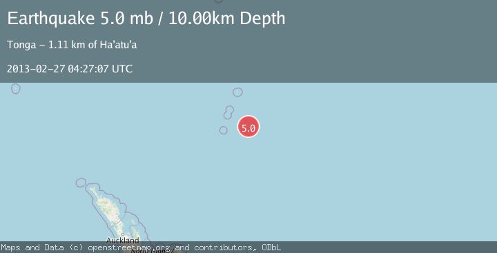 Map of KERMADEC ISLANDS REGION