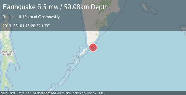 Map of KURIL ISLANDS