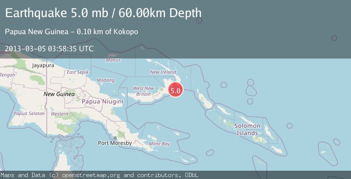 Map of NEW BRITAIN REGION, P.N.G.