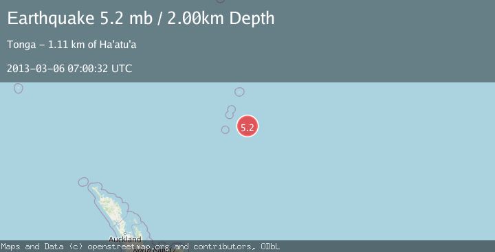 Map of KERMADEC ISLANDS REGION