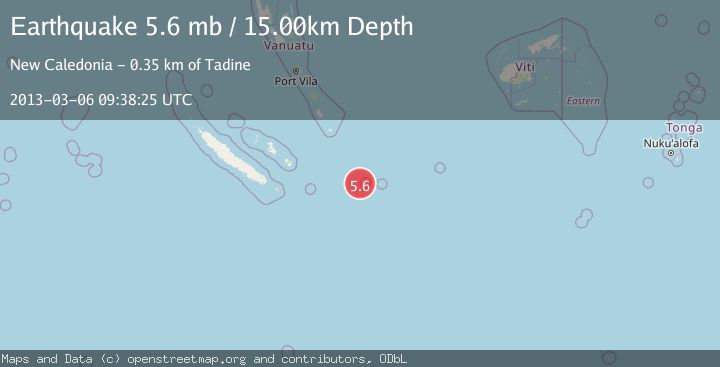 Map of SOUTHEAST OF LOYALTY ISLANDS