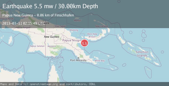 Map of NEW BRITAIN REGION, P.N.G.