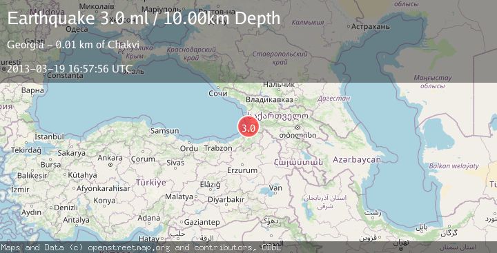Map of BLACK SEA, OFFSHORE GEORGIA