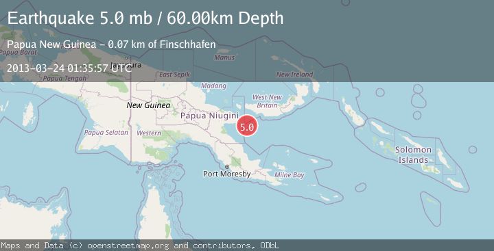 Map of NEW BRITAIN REGION, P.N.G.