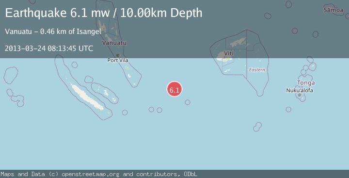 Map of VANUATU REGION