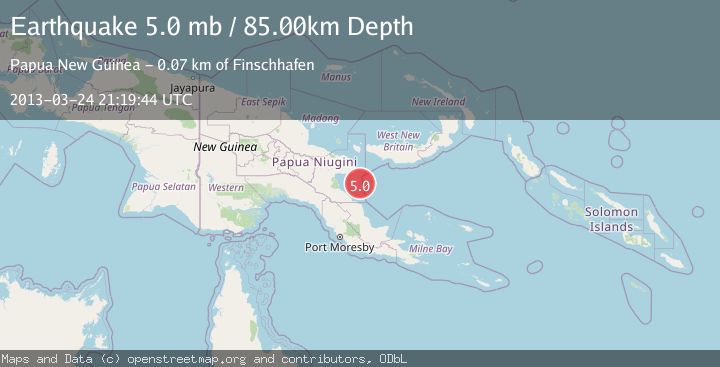 Map of EASTERN NEW GUINEA REG., P.N.G.