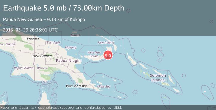 Map of NEW BRITAIN REGION, P.N.G.