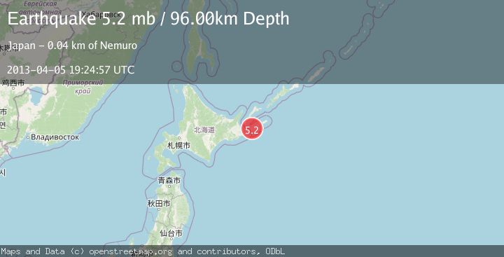 Map of HOKKAIDO, JAPAN REGION