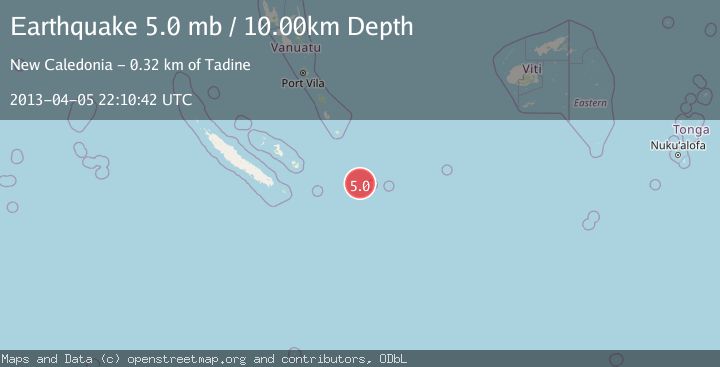 Map of SOUTHEAST OF LOYALTY ISLANDS