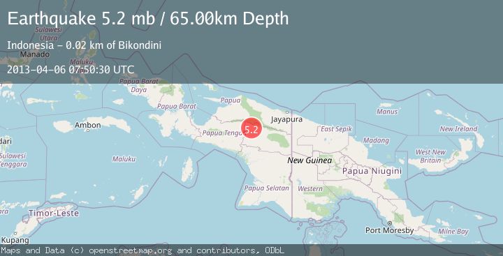 Map of PAPUA, INDONESIA