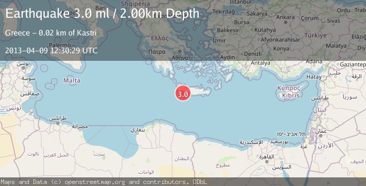 Map of CRETE, GREECE