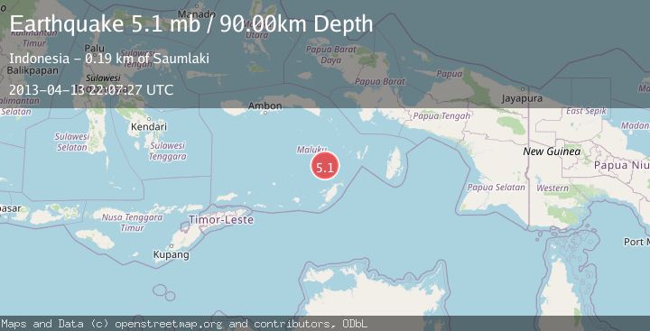 Map of KEP. TANIMBAR REGION, INDONESIA
