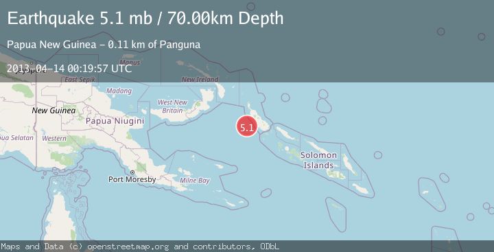 Map of BOUGAINVILLE REGION, P.N.G.